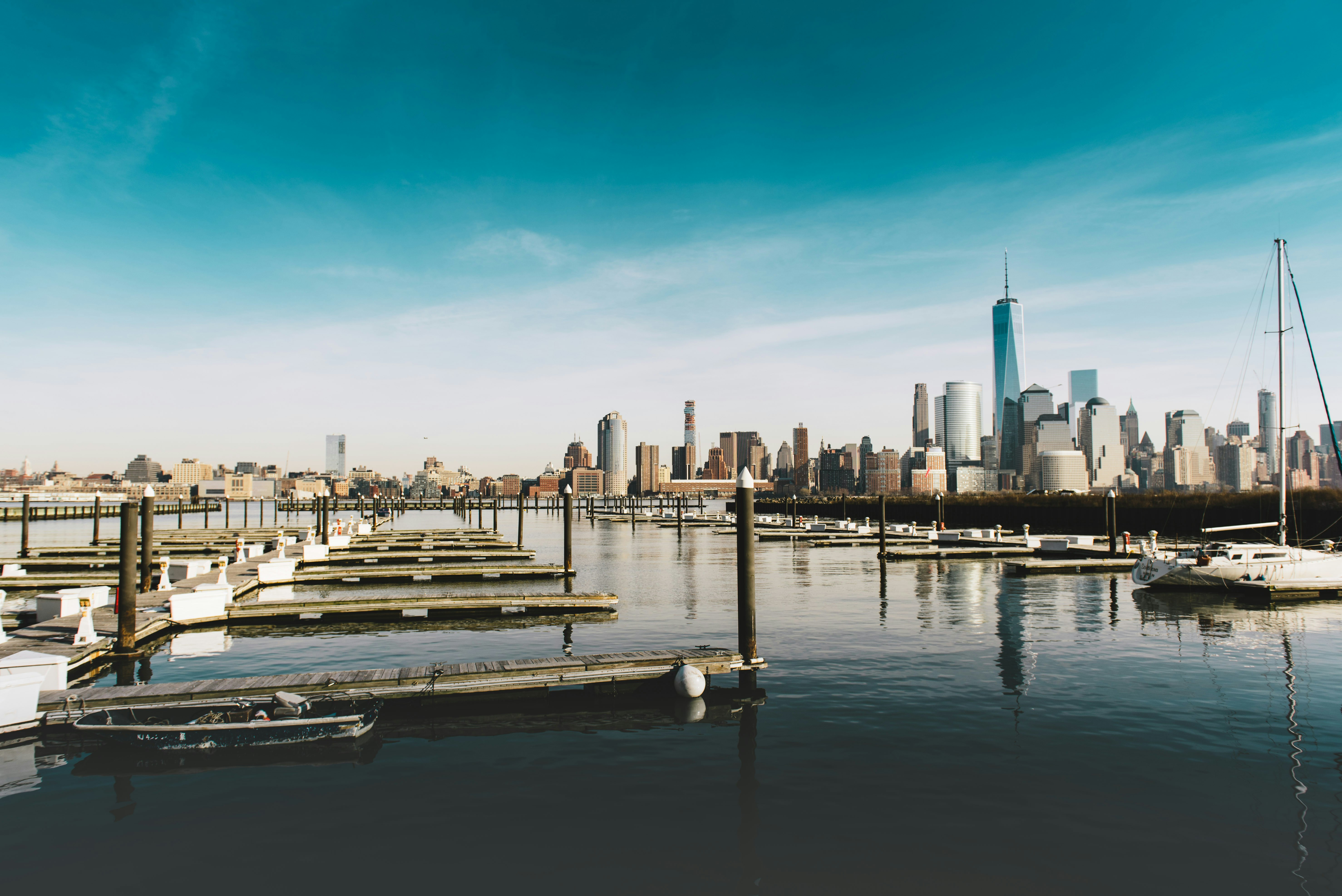 photography of body of water with docking port